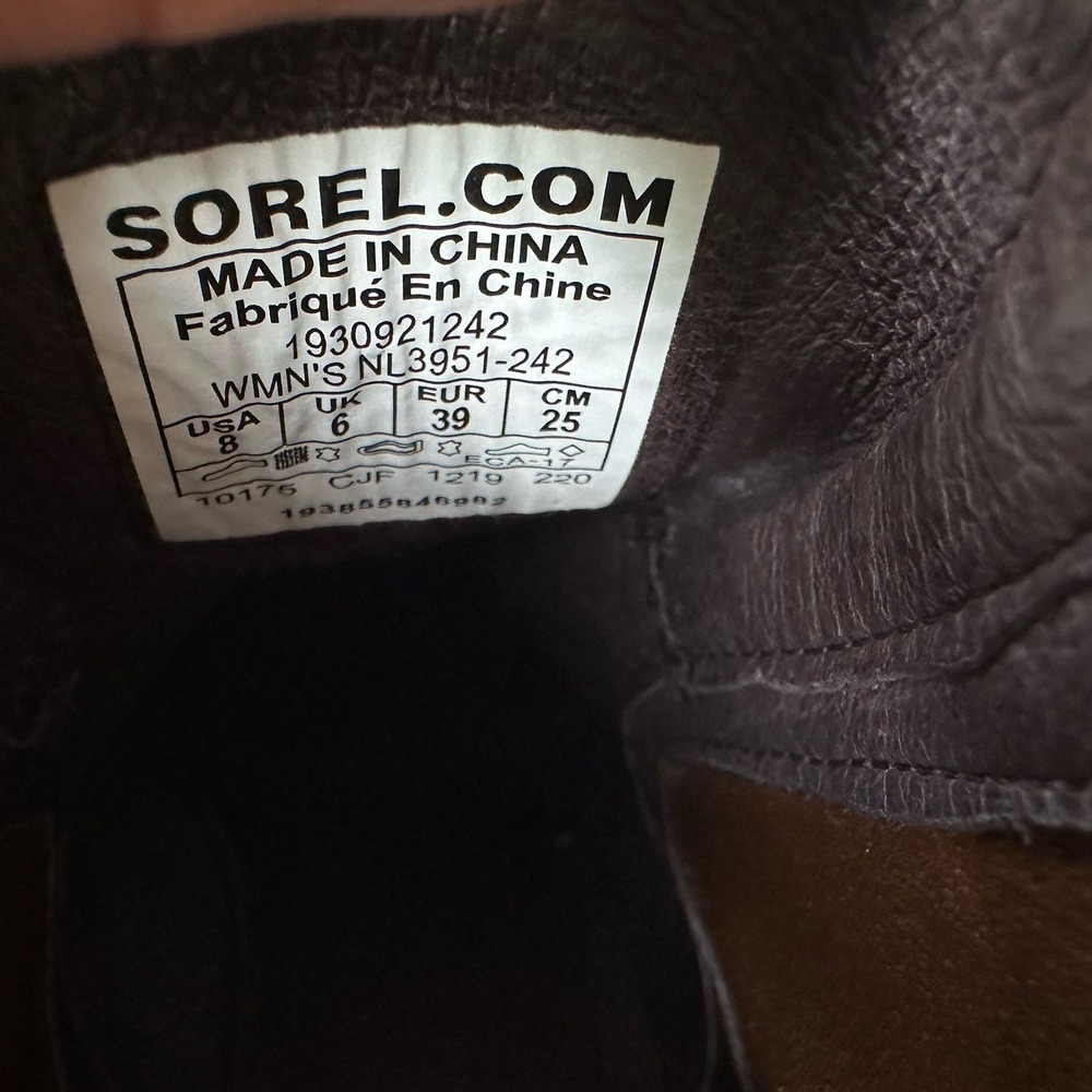Sorel Joan Uptown Chelsea Boot Women's Size 8 US Velvet Tan Brown 1930921-242 - Picture 12 of 15